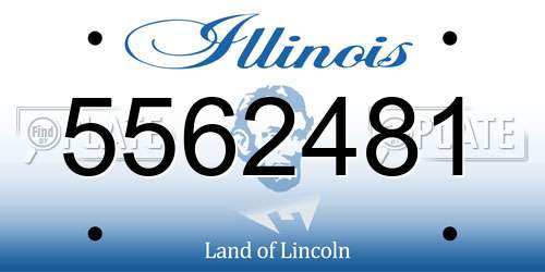 5562481 Illinois License Plate