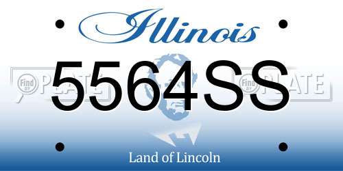 5564SS Illinois License Plate