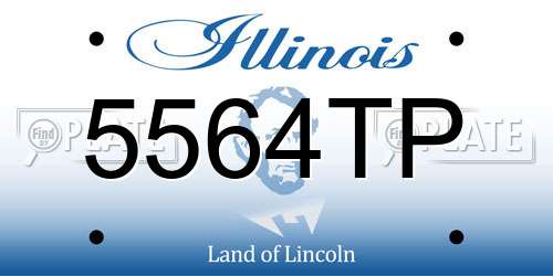 5564TP Illinois License Plate