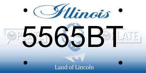5565BT Illinois License Plate