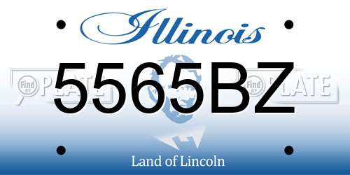 5565BZ Illinois License Plate