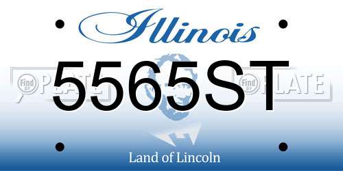 5565ST Illinois License Plate