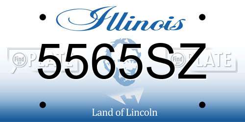 5565SZ Illinois License Plate