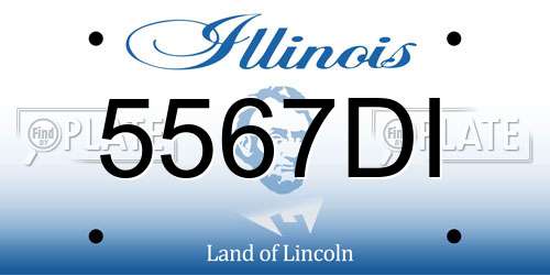 5567DI Illinois License Plate