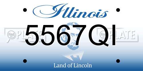 5567QI Illinois License Plate