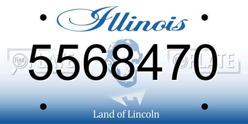 5568470 Illinois License Plate