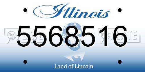 5568516 Illinois License Plate
