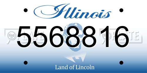 5568816 Illinois License Plate