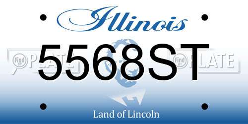 5568ST Illinois License Plate