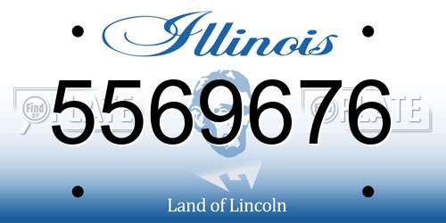 5569676 Illinois License Plate