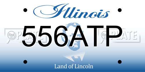 556ATP Illinois License Plate