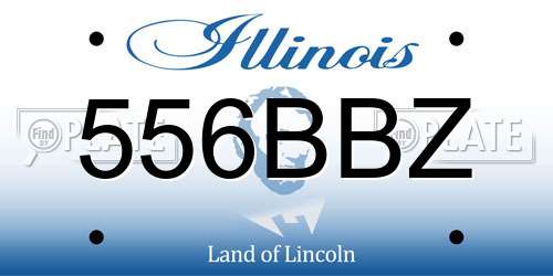 556BBZ Illinois License Plate