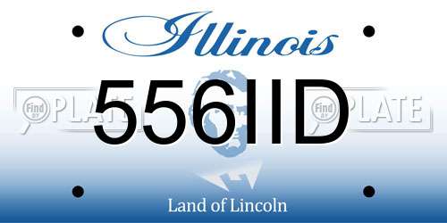 556IID Illinois License Plate