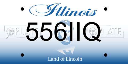 556IIQ Illinois License Plate
