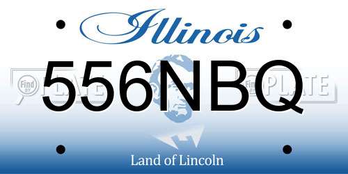 556NBQ Illinois License Plate