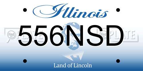 556NSD Illinois License Plate