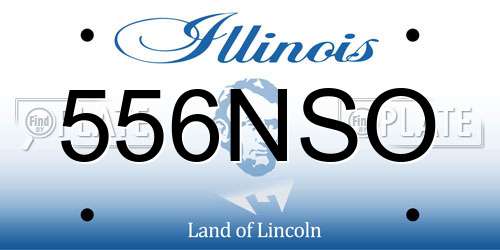 556NSO Illinois License Plate