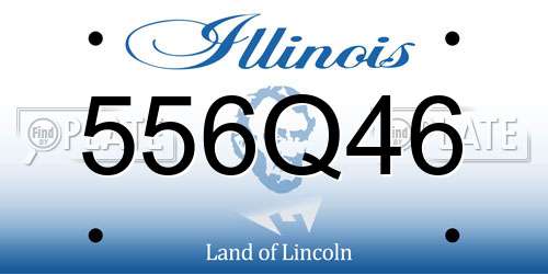 556Q46 Illinois License Plate