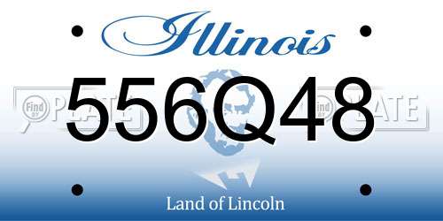 556Q48 Illinois License Plate