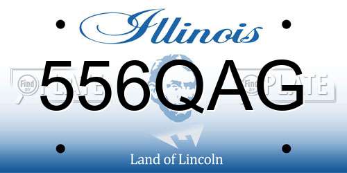 556QAG Illinois License Plate