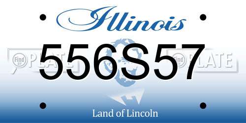 556S57 Illinois License Plate