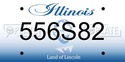 556S82 Illinois License Plate