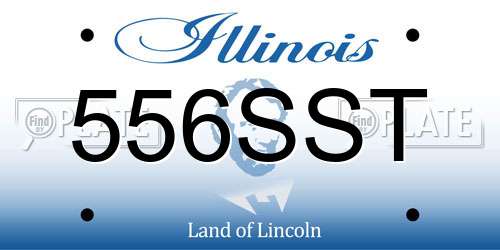 556SST Illinois License Plate