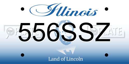556SSZ Illinois License Plate