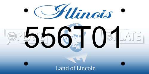 556T01 Illinois License Plate