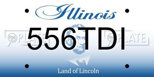 556TDI Illinois License Plate