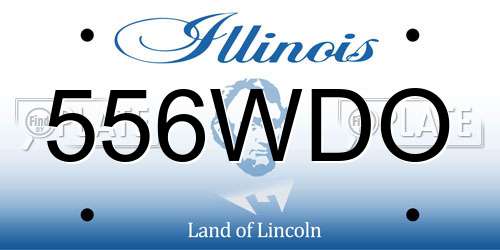 556WDO Illinois License Plate