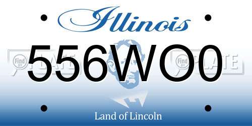 556WO0 Illinois License Plate