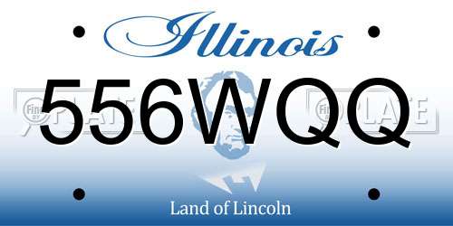 556WQQ Illinois License Plate