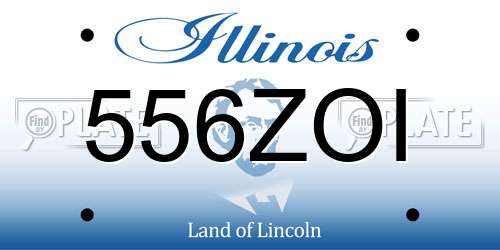 556ZOI Illinois License Plate