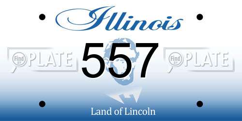 557 Illinois License Plate