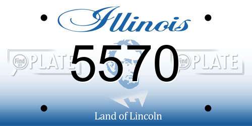 5570 Illinois License Plate