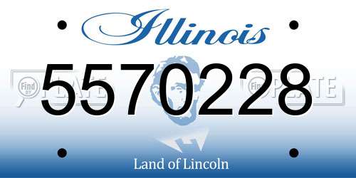 5570228 Illinois License Plate