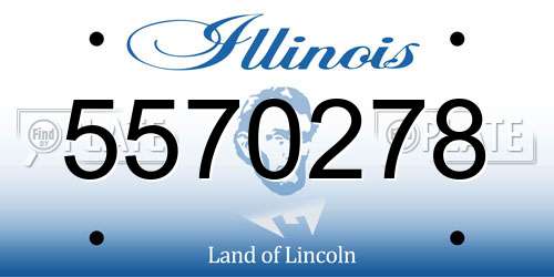 5570278 Illinois License Plate