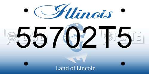 55702T5 Illinois License Plate