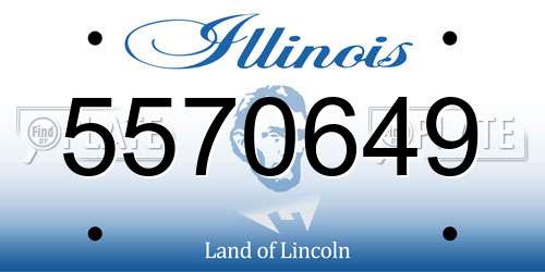 5570649 Illinois License Plate