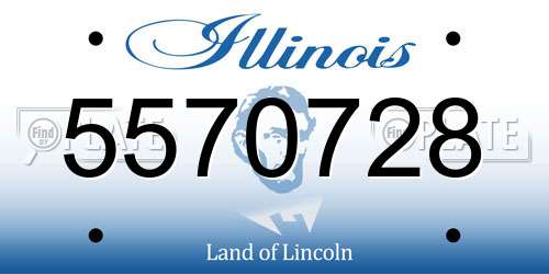 5570728 Illinois License Plate