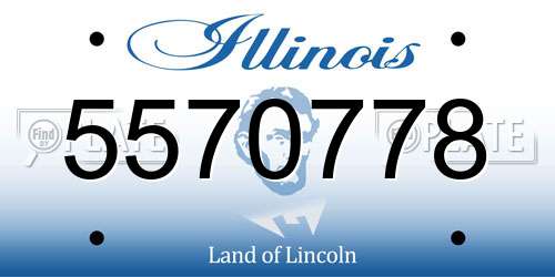 5570778 Illinois License Plate