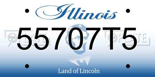 55707T5 Illinois License Plate