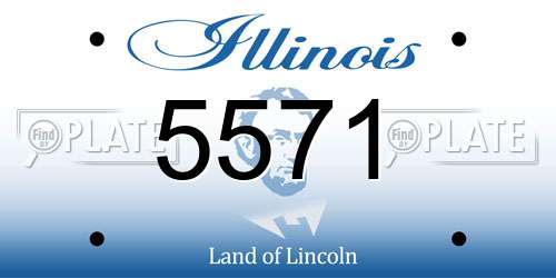 5571 Illinois License Plate