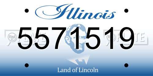 5571519 Illinois License Plate