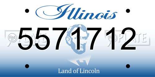 5571712 Illinois License Plate