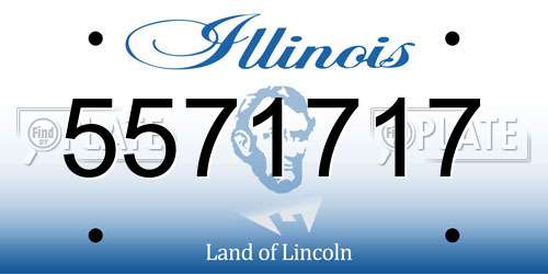 5571717 Illinois License Plate