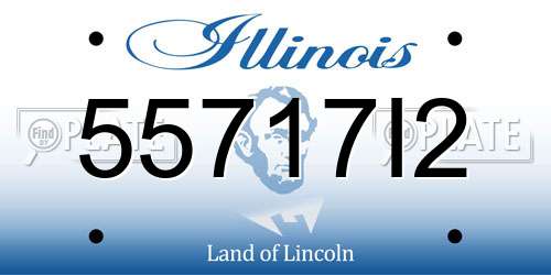 55717I2 Illinois License Plate