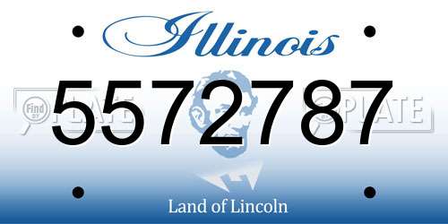 5572787 Illinois License Plate