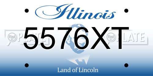 5576XT Illinois License Plate